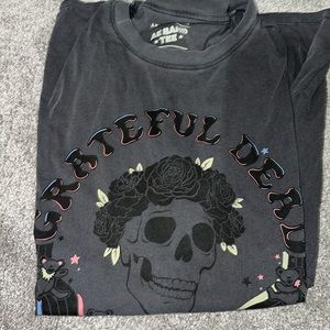Faded black Grateful Dead oversized American Eagle womens t shirt
